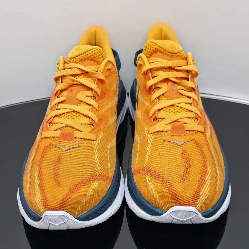 Techcore Hoka Mach Supersonic Men’s 8D Yellow Orange Running Shoes - Picture 5 of 13